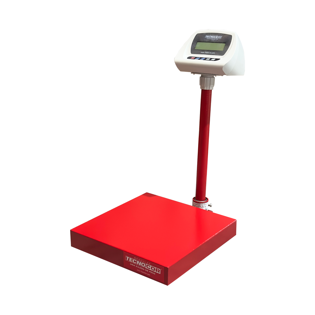 Báscula electrónica comercial piso TecnoCor 100kg/20g mod. P-100P
