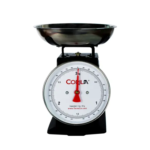 [C3-CA] Báscula mecánica doméstico mostrador Corila 3kg/20g mod. C3-CA